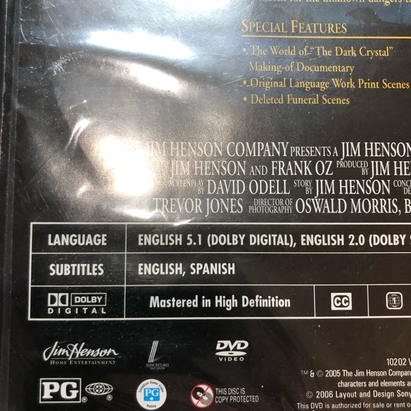 The Dark Crystal DVD Jim Henson New 2005 - Picture 8 of 9